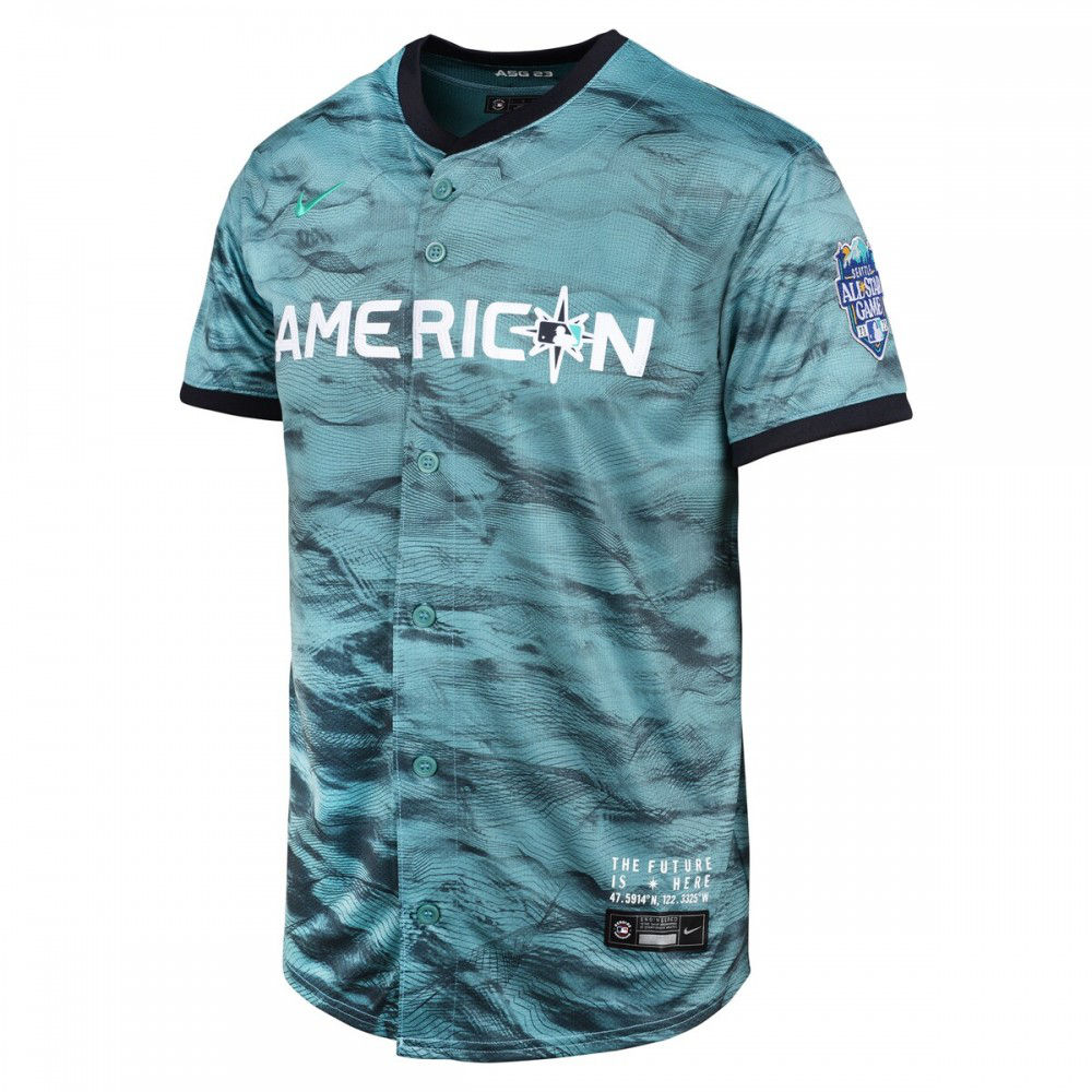 American League Seattle Mariners Youth 2023 MLB All-Star Game Limited Jersey - Teal-Pro Kit Vault | Brand New 26/27 Sports Jerseys
